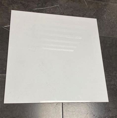 solid white 24x24 matte glazed floor and wall tile